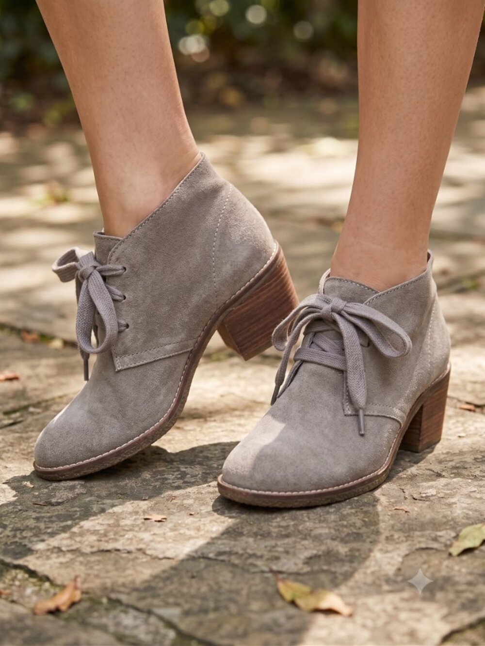 Dolce Vita beige suede chunky ankle boots